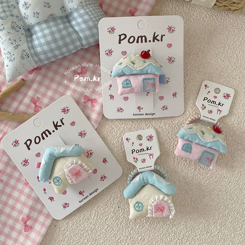 

Cartoon Hair Clips for Girls Handmade Hairpins Baby Side Clip Cute Newborn Hair Accessories Kids Hair Tie Girl Ponytail Holder