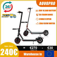 AOVOPRO Adult Electric Scooter 36V 10.5Ah Large Capacity Battery 350/450W Powerful Motor 31km/h Long Range 30/35KM Foldable