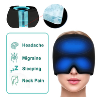 Head Massager Cap Headache Migraine Pain Massage Gel Hat Stress Pressure Relief Eye Mask Hot Cold Compress Therapy Ice Hat