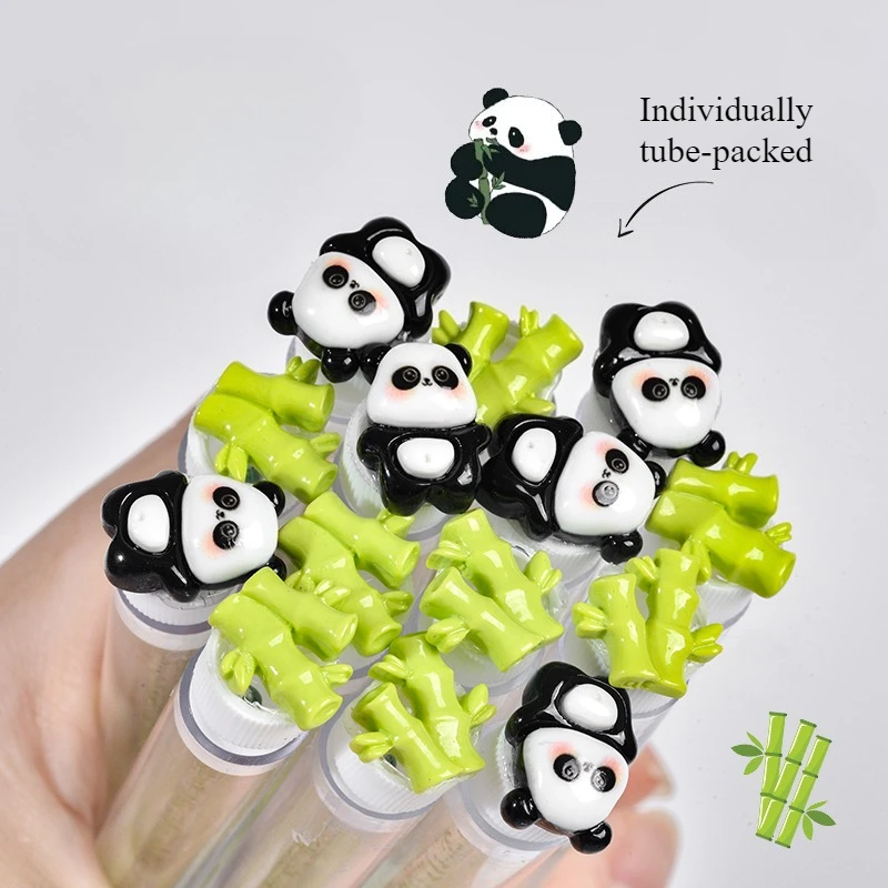 10 Pcs Random Style Lash Brush Eyelash Brushes for Eyelash Extensions Spoolies Cleaning Mascara Wands Tube Panda Tube Mascara