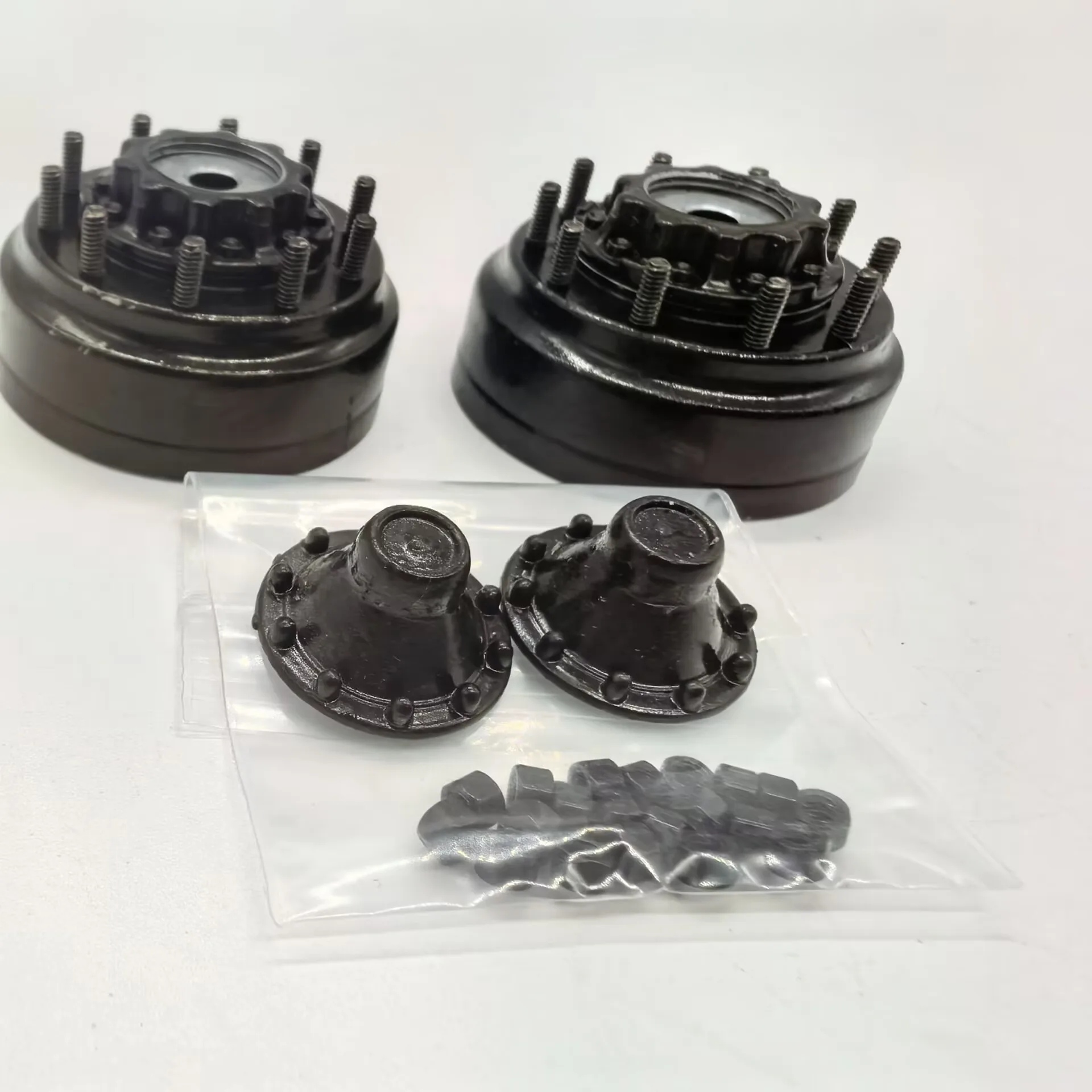 نموذج Scaleclub لـ Tamiya 1/14 محاكاة غطاء المحور المعدني غطاء المحور الخلفي الجمعية #4