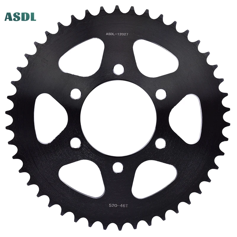 520 46T Rear Sprocket For CF Moto 400 600 650 GT NK CF400 700 CF-X CL-X For Kawasaki EX250 ZZR250 GPX250 KLE300 400 EX650 Ninja