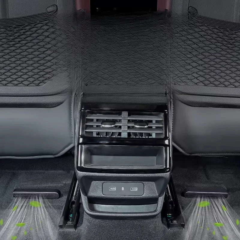 For 2022-2026 BYD Yuan PLUS Seats Under The Trend Dust Cover Rear Air Conditioner Protective Cover Supplies Accessories