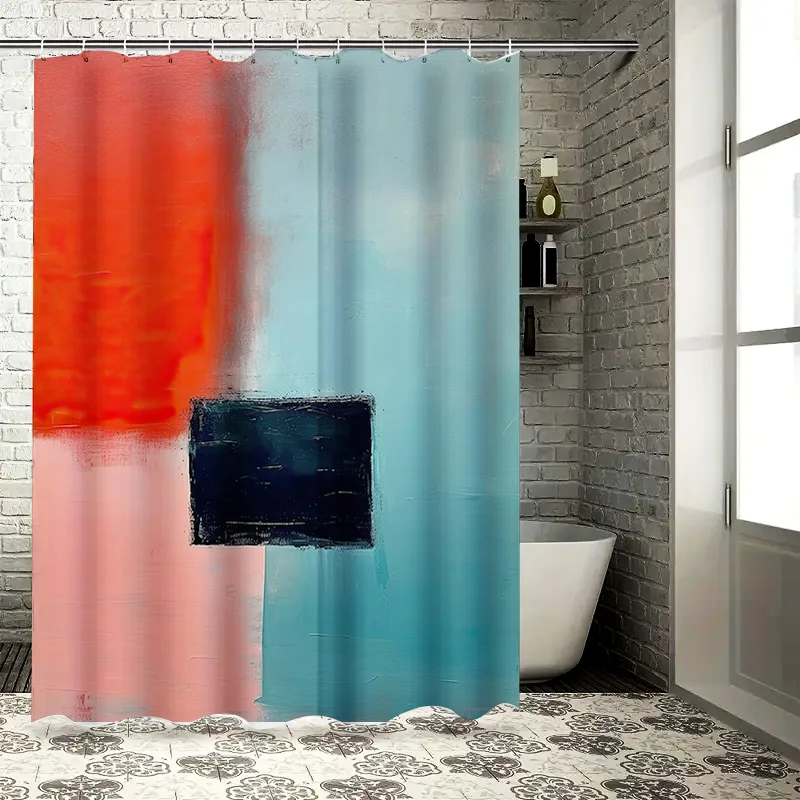 

Роскошная занавеска для душа в ванной комнате с абстрактным художественным дизайном, полиэфирная ткань, водонепроницаемая, декоративное украшение для дома