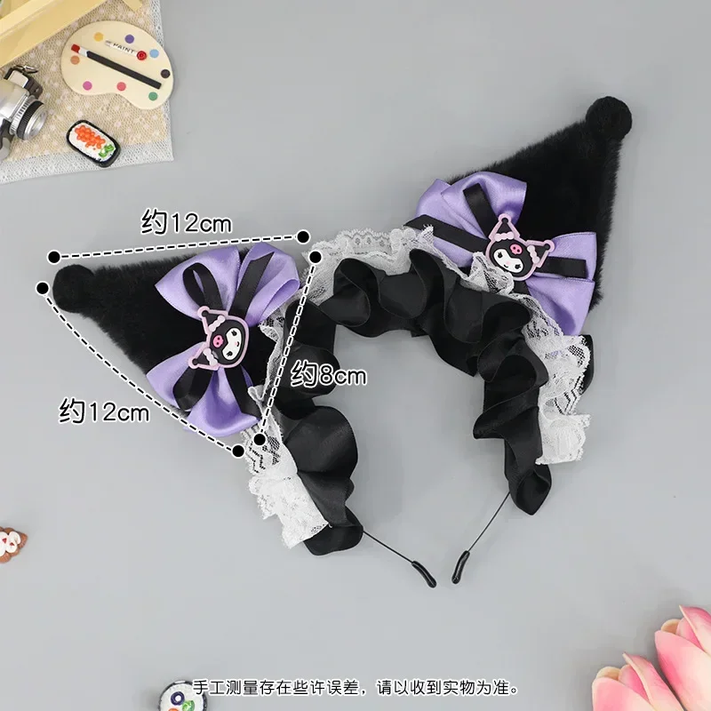 Diadema de orejas de Anime Kulomi, tocado de orejas de Anime, accesorios de Cosplay JK Girl, accesorios de fiesta de Halloween, aro de pelo