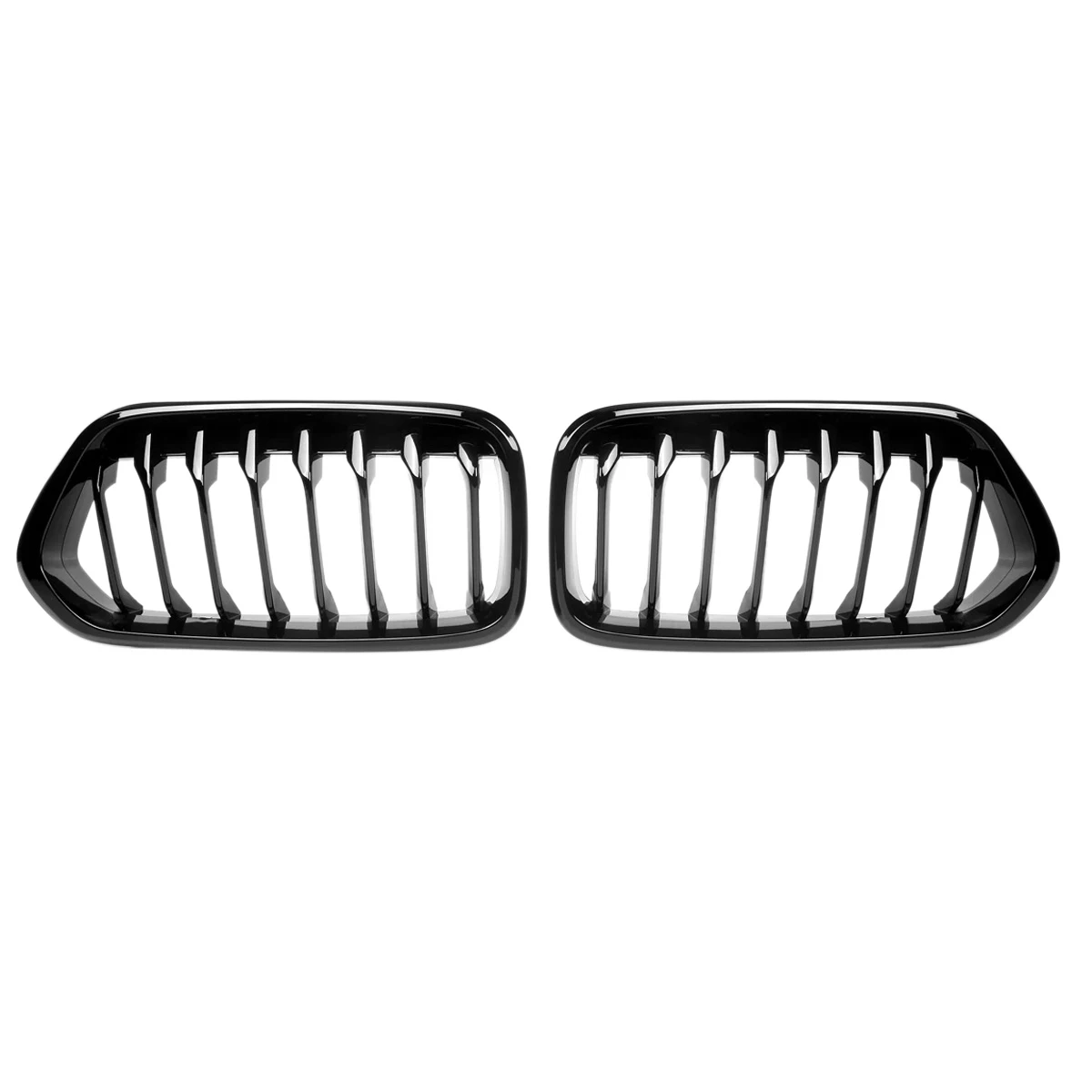 

Black Front Bumper Kidney Single Line Grill for-BMW F39 X2 M35I XDrive20D XDrive28I SDrive20I 2018-2020 Racing Grills