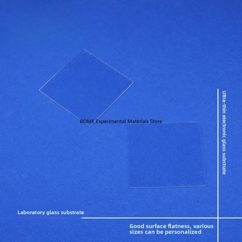 Ultra-Thin Electronic Glass Substrate Soda Lime Glass 80*80mm 1.1 2mm Thick Coating Substrate