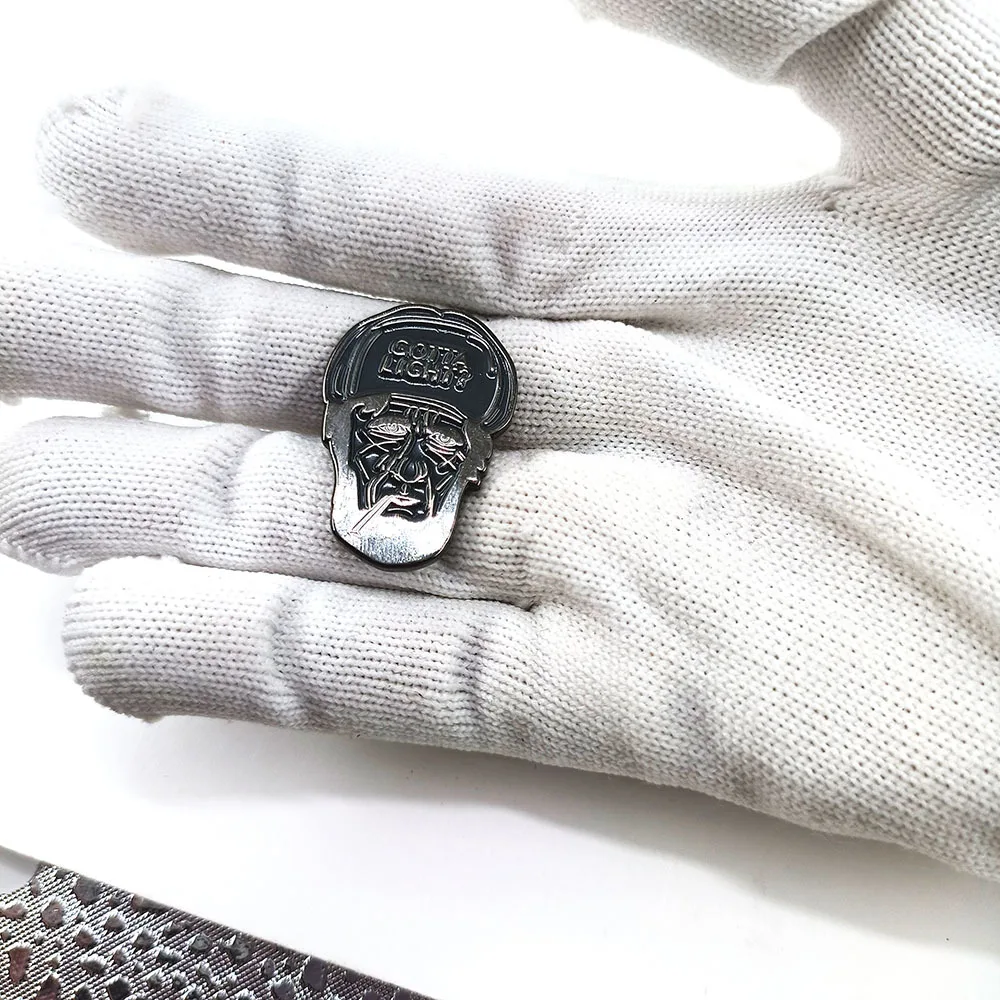Retro Forest Worker Enamel Brooch Creepy Dark Style Character Pin Clothing Hat Decorative Metal Badge Punk Accessories
