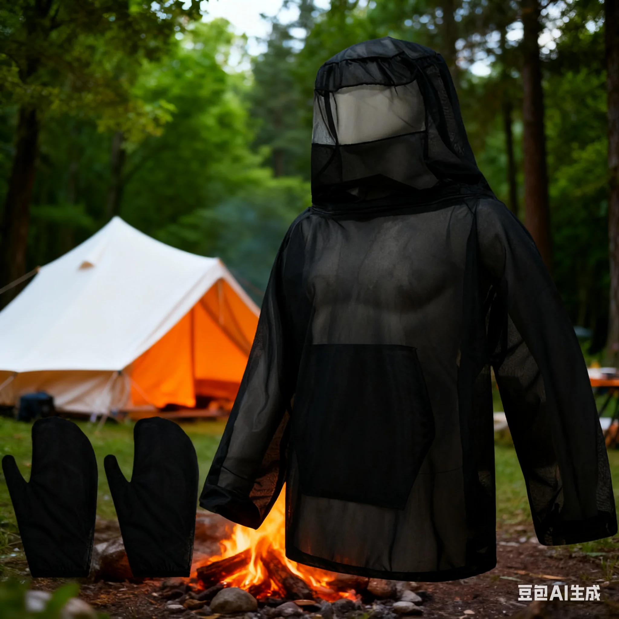 

Уличная одежда против пчел M/L/XL/XXL с листьями медового чая, дышащая и регулируемая сетчатая одежда с капюшоном, маской и перчатками