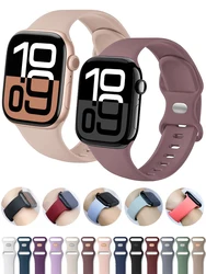 Silicone Strap For Apple Watch Band 45mm 44mm 41mm 40mm 42mm 46mm ultra 49mm Sport bracelet correa series 11 7 8 9 10 4 3 5 6 se
