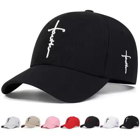 Fashion Faith Embroidery Baseball Cap Men Women Spring Summer Sun Hats Cotton Snapback Hat Unis... product image