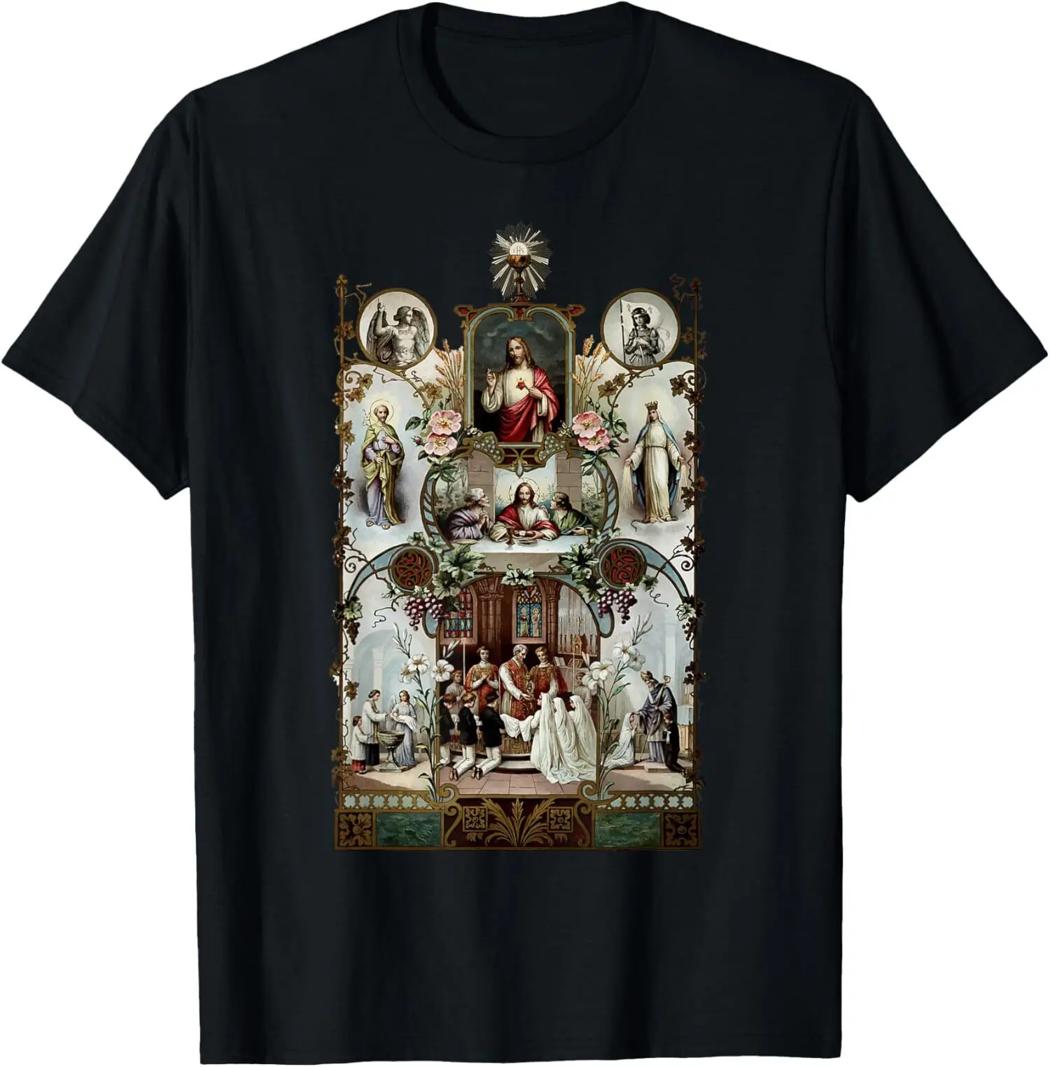 NEW LIMITED Catholic 1st Holy Communion Traditional Latin Mass Tee T-Shirt S-3XL