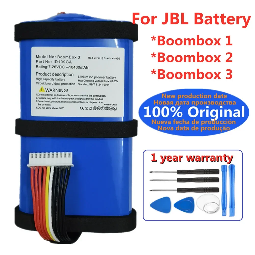 New 100% Original Player Speaker Battery For JBL Boombox 3 2 1 Boombox1 Boombox2 Boombox3 Rechargeable Bluetooth Battery Bateria