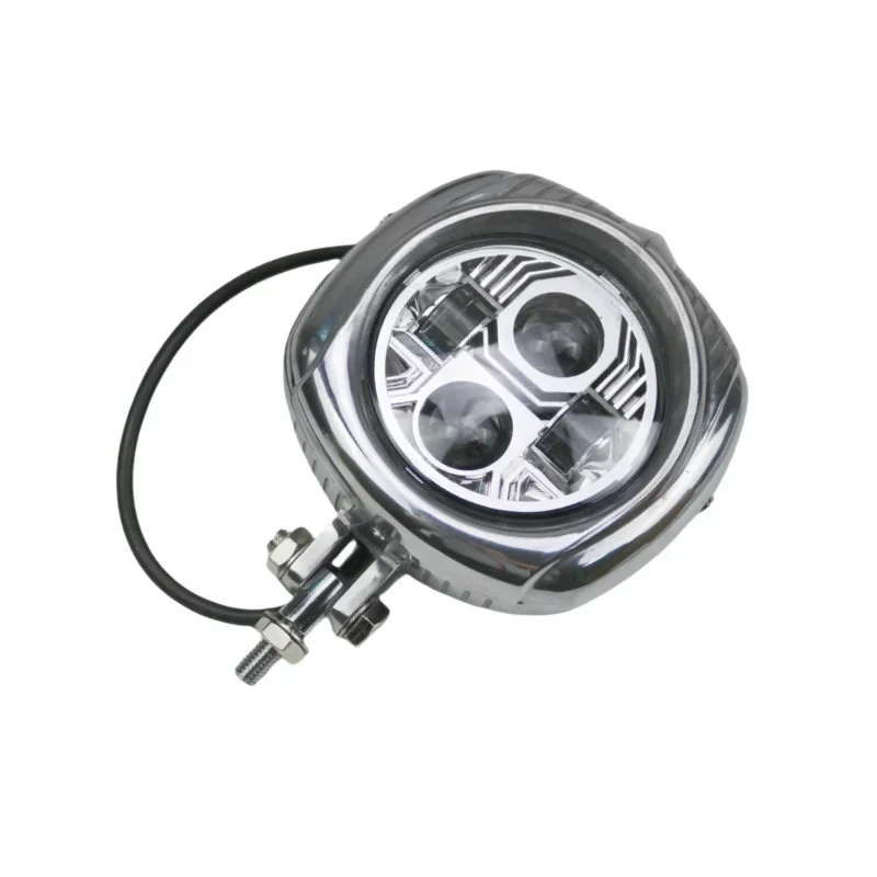 

Chrome Motorcycle Headlight Head Lights for Harley Kawasaki Suzuki Honda Cruiser Chopper Bobber
