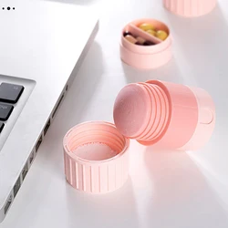 4 In 1 Portable 4 Layer Powder Tablet Grinder Powder Pill Cutter Medicine Splitter Box Storage Crusher Portable Pill Box