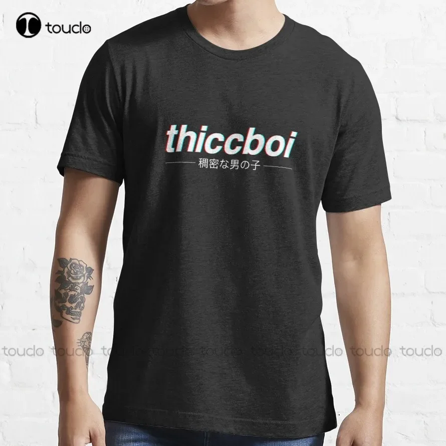

Aesthetic Japanese "Thicc Boi" Logo Trending T-Shirt Womens Fishing Shirt Custom Aldult Teen Unisex Digital Printing Tee Shirts