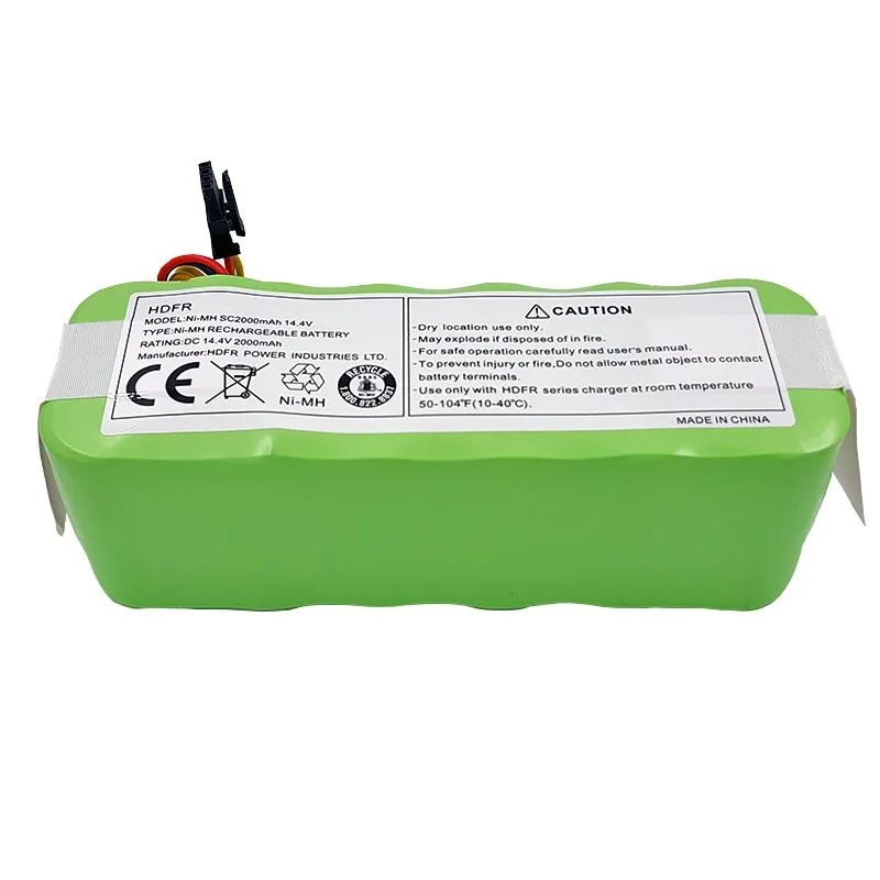 New 14.4V 2000mAh Ni-MH Battery for ECOVACS CR120 CR121 CR540 Magic Mirror Polar Clean Robot Vacuum Cleaner Rechargeable Battery