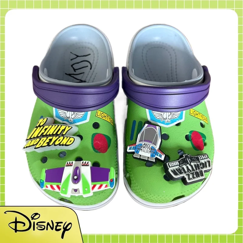 

New 2025 Adult Kavadi Disney Toy Story Cartoon Anime Slippers Buzz Lightyear Beach Sandals Closed Toes Outdoor