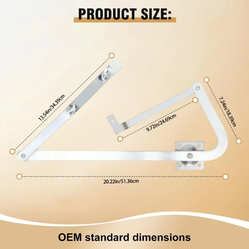 Attic Ladder Hinge Arms Replacement Attic Door Hinges for Mk5, WU2210, W2208, W2210, Hardware TOP ones