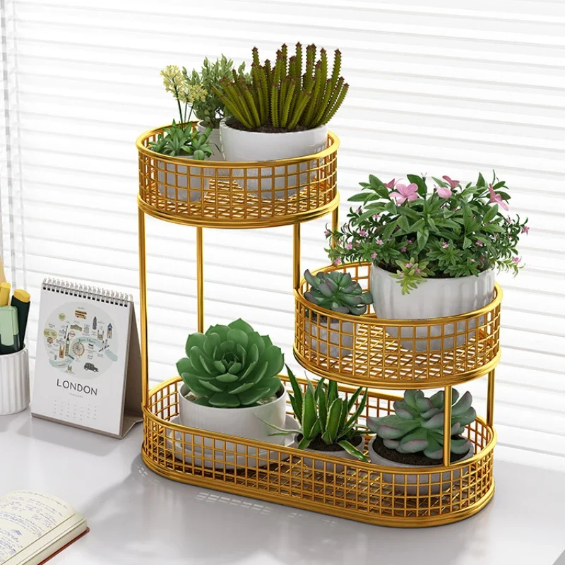 

ZModern Aesthetics Flower Rack Living Room Fashion Balcony Flower Rack Storage Decoration Light Luxury Plantenrek FurnitureZ