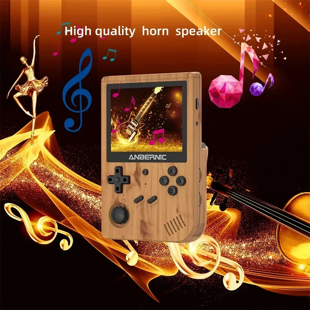 New RG351V Retro Games Built-in 16G RK3326 3.5 INCH 640*480 Portable Retro handheld game console Emulator For Kid Birthday Gift