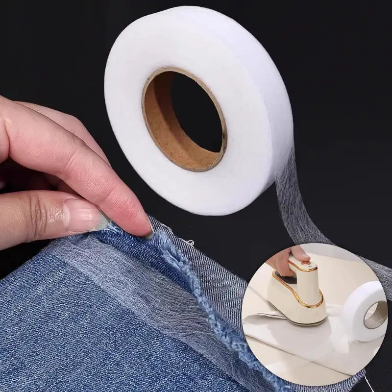 

Self Adhesive Pants Hem Tape Iron DIY Jean Clothes Length Shorten For Hats Clothes Hot Melt Double-Sided Tape Sewing Tool