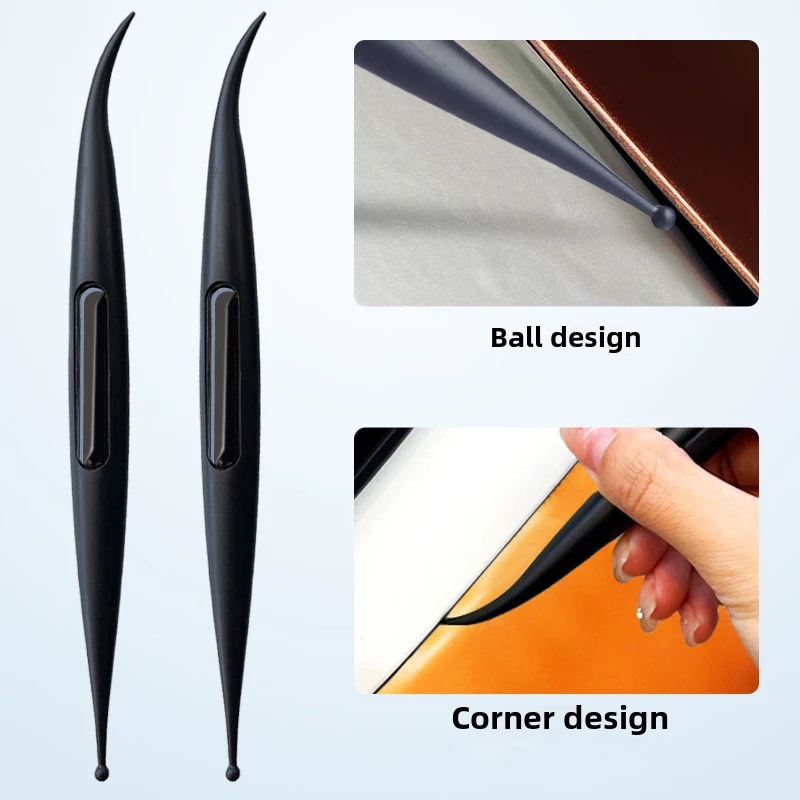 ALIWRAP 2pcs Magnet Vinyl Car Wrap Stick Squeegee Micro Scraper Corner Carbon Film Stickers Applicator Wrapping Tool Window Tint