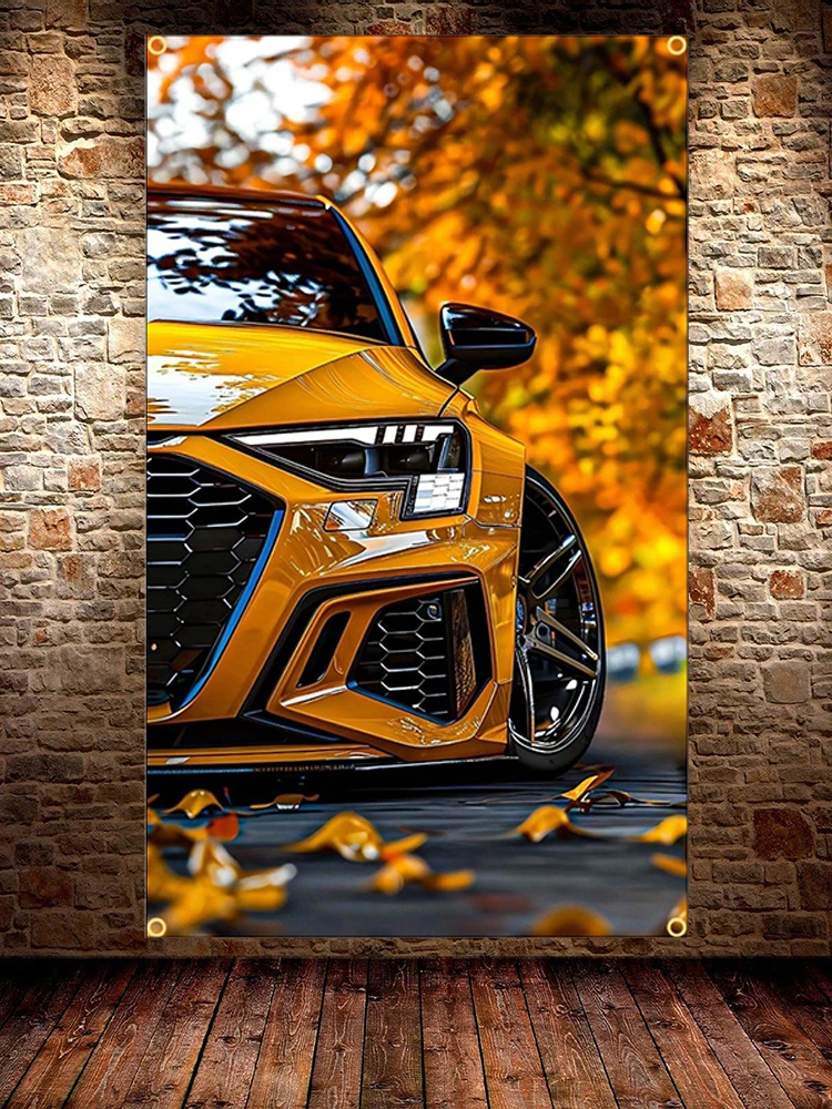 Beautiful JDM Car Flag 60x90 90x150cm Polyester Printed Car Wall Flag for Garage Outdoor Decor High-Quality Racing Theme Design