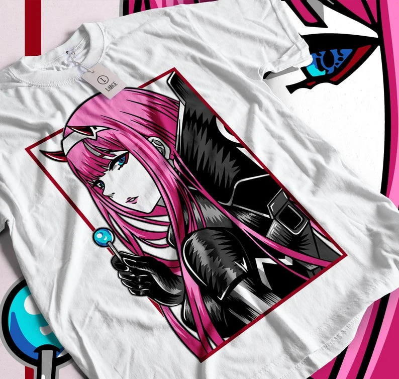 Darling in the Franxx T-shirt Oversized Unisex Streetwear Trendy Cotton Fashion Street Casual Classic Loose hot product Couples