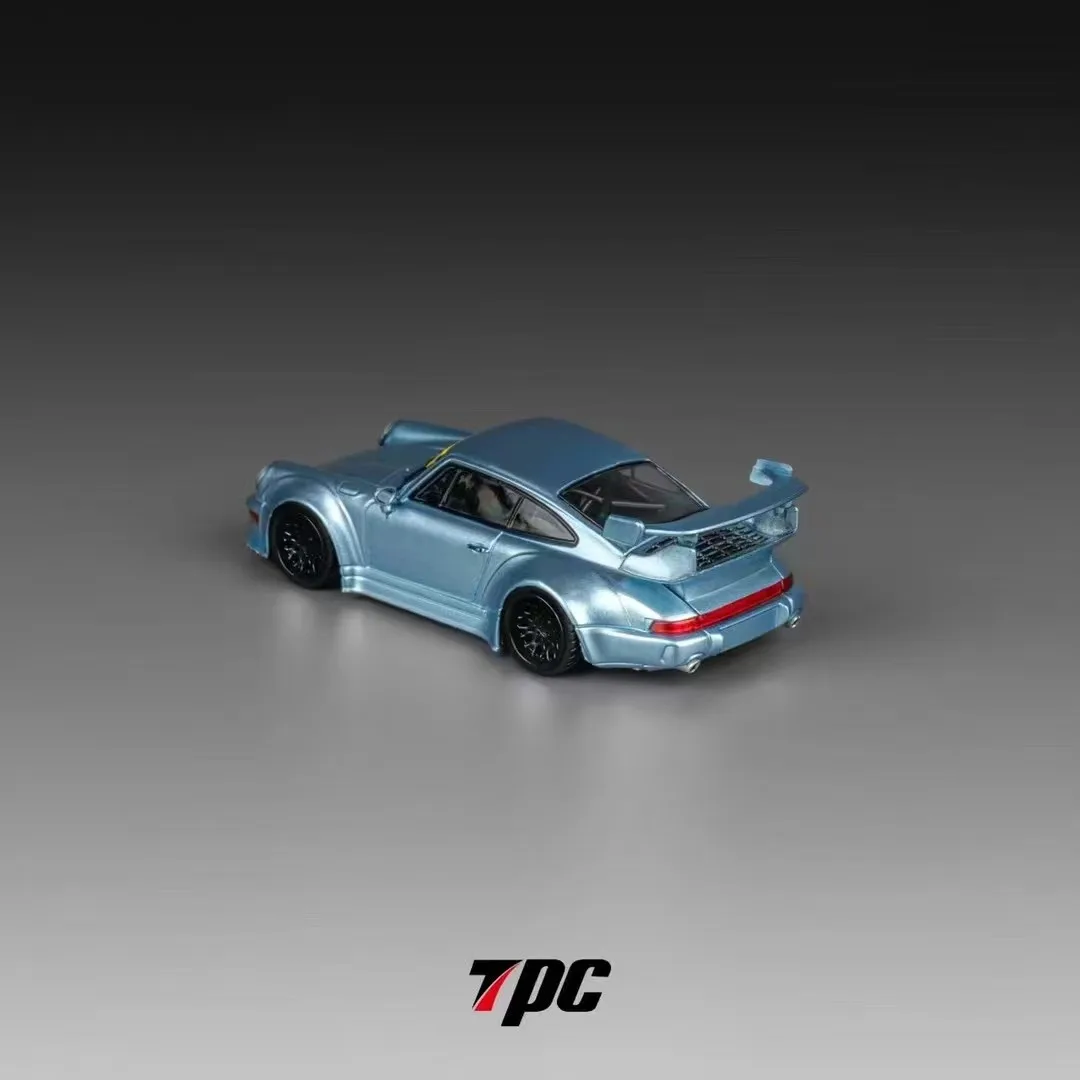 Newly Stocks TPC 1:64 RWB964 Low Tail Wing Ice Blue Color Diecast Model Car In 2024