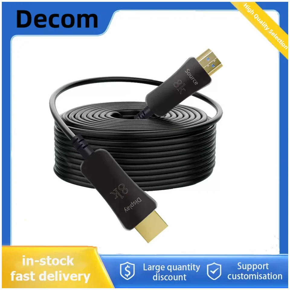 

Сверхвысокоскоростной оптоволоконный кабель HDMI 2.1 8K 60 Гц 4K 120 Гц 2.0 48 Гбит/с HDR eARC 3D HDCP для ТВ-проектора Различные 30 м 50 м 70 м
