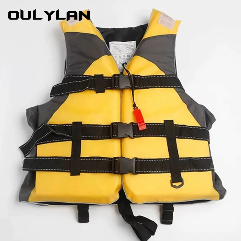 Oulylan Life Vest Puddle Jumper Polyester Outdoor Adult Safety Swimming Boating Ski Drifting Water Sports Man Jacket