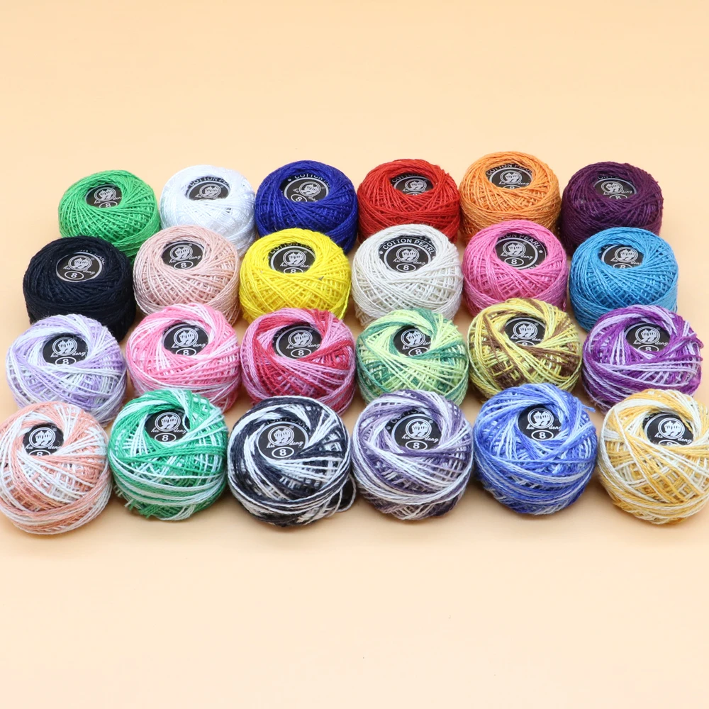 1 box of 12/16 color DIY colored hand sewn cross stitch repair thread crochet lace embroidery thread