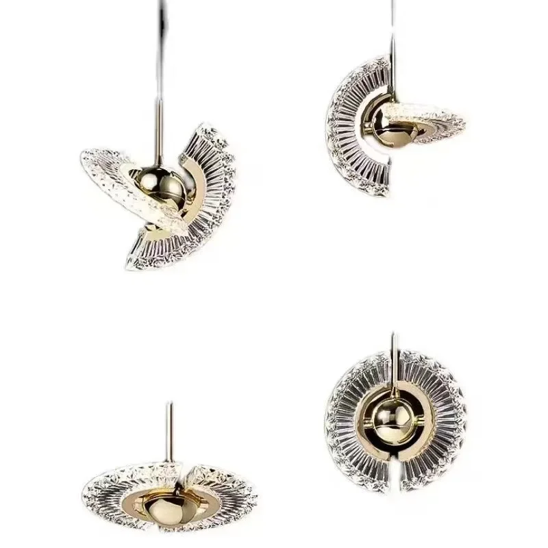 

Bedroom bedside chandelier, single head long line light luxury Internet celebrity creative personality art adjustable