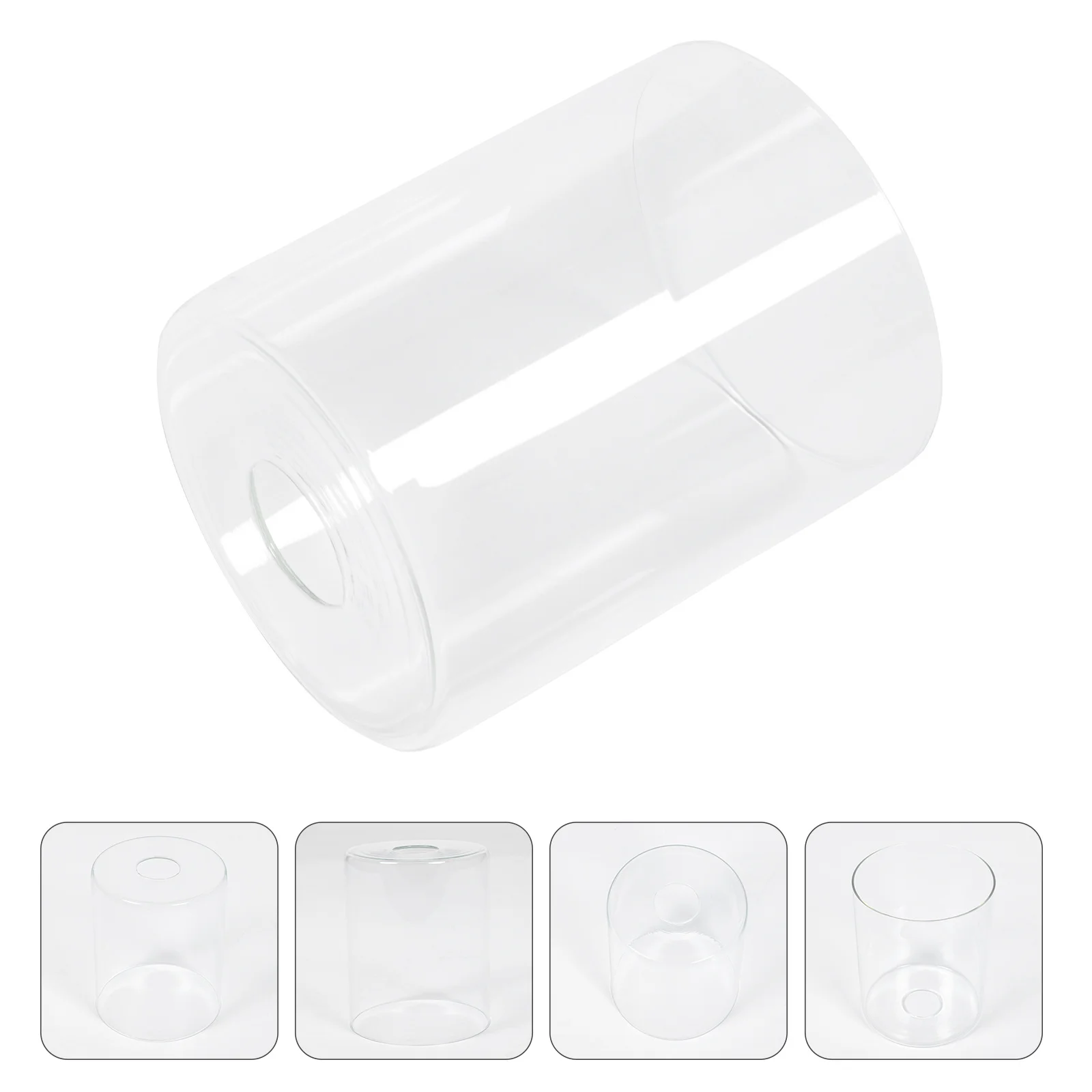

1Pcs Clear Lampshade Glass Material Stylish Replacement for Desk Ceiling Lamp Decorative Home Lighting Accessory
