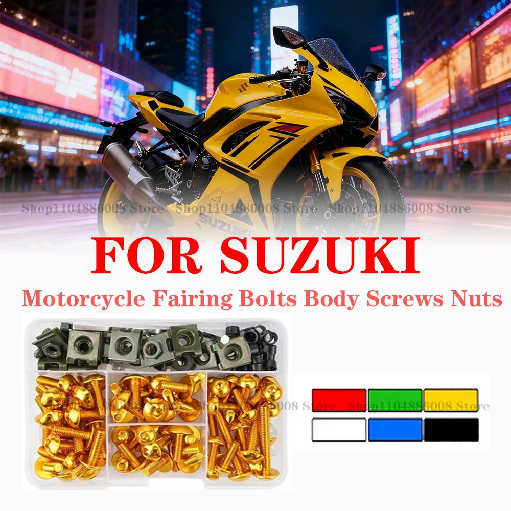 

Motorcycle Windscreen Fairing Bolts Fastener Clip Screws Kit For SUZUKI GSXR 600 750 1000 K1 K2 K3 K4 K5 K6 K7 K8 K9 K10