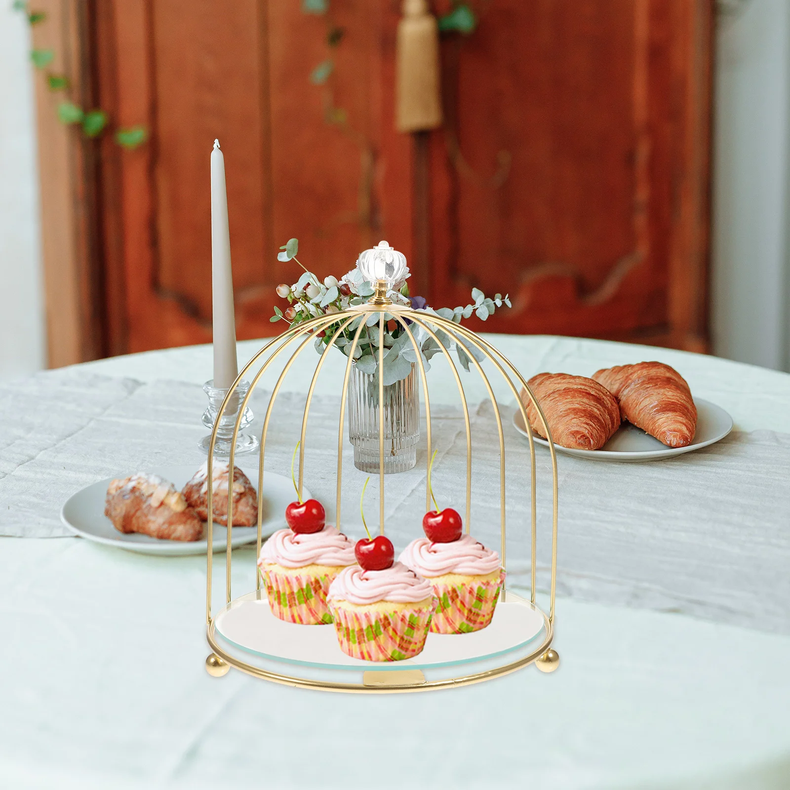 

Cake Dessert Stand Decorative Cupcake Holder Wedding Tray Cakes Refrigerator Metal Stands Display Trays