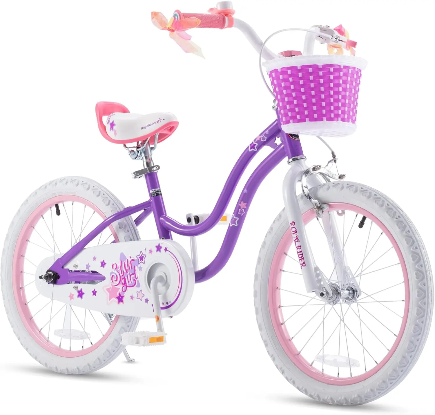 

Stargirl Kids Bike Girls 12 14 16 18 20 Inch Children's Bicycle with Basket for Age 3-12 Years