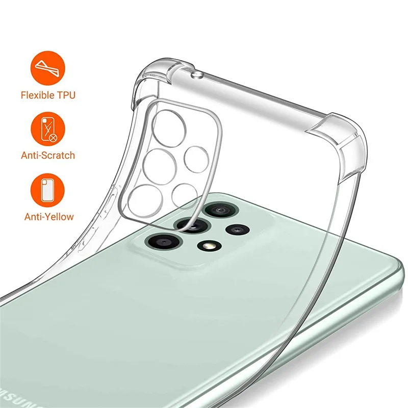 airbag case for samsung a73 5g soft clear shockproof silicone phone cases samsung a 73 galaxy a 73 cover samsung galaxy a73 case