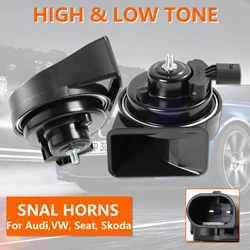 Dual Snail Horn 12V 110-125DB Waterproof High Low For VW CC Golf Jetta Polo Caddy Passat Touran Tiguan Touareg Sharan 5ND951221