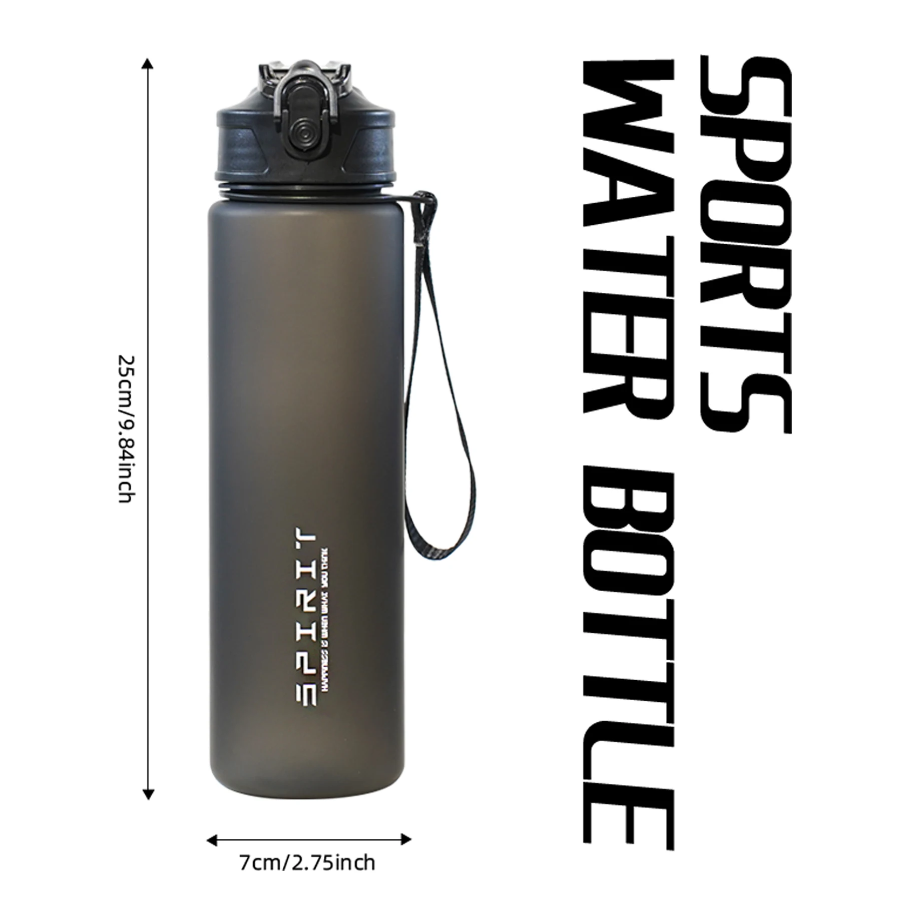 750ml Sports Water Bottle for Outdoors Camping Gym - Holiday Birthday Gift Suitable for Active Lifestyle