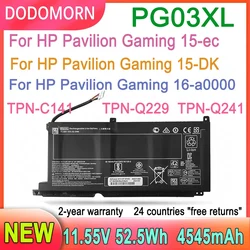New Laptop Battery PG03XL For HP Pavilion Gaming 15-DK dk0003nq 15-dk0020TX 15-ec 15-ec0000 OMEN 5X FPC52 HSTNN-DB9G L48430-2B1