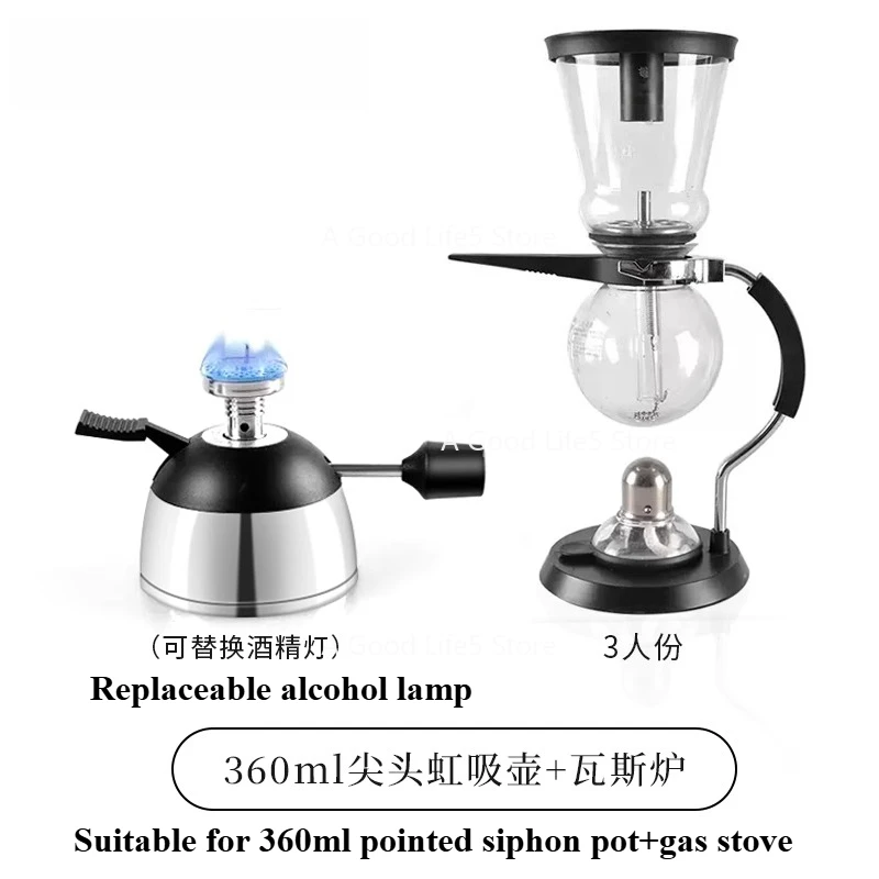 

Apply To Siphon Coffee Pot Set Psiphon Pot Filter Household Siphon Heat-resistant Glass Pot Manual Brewing Coffee Machine