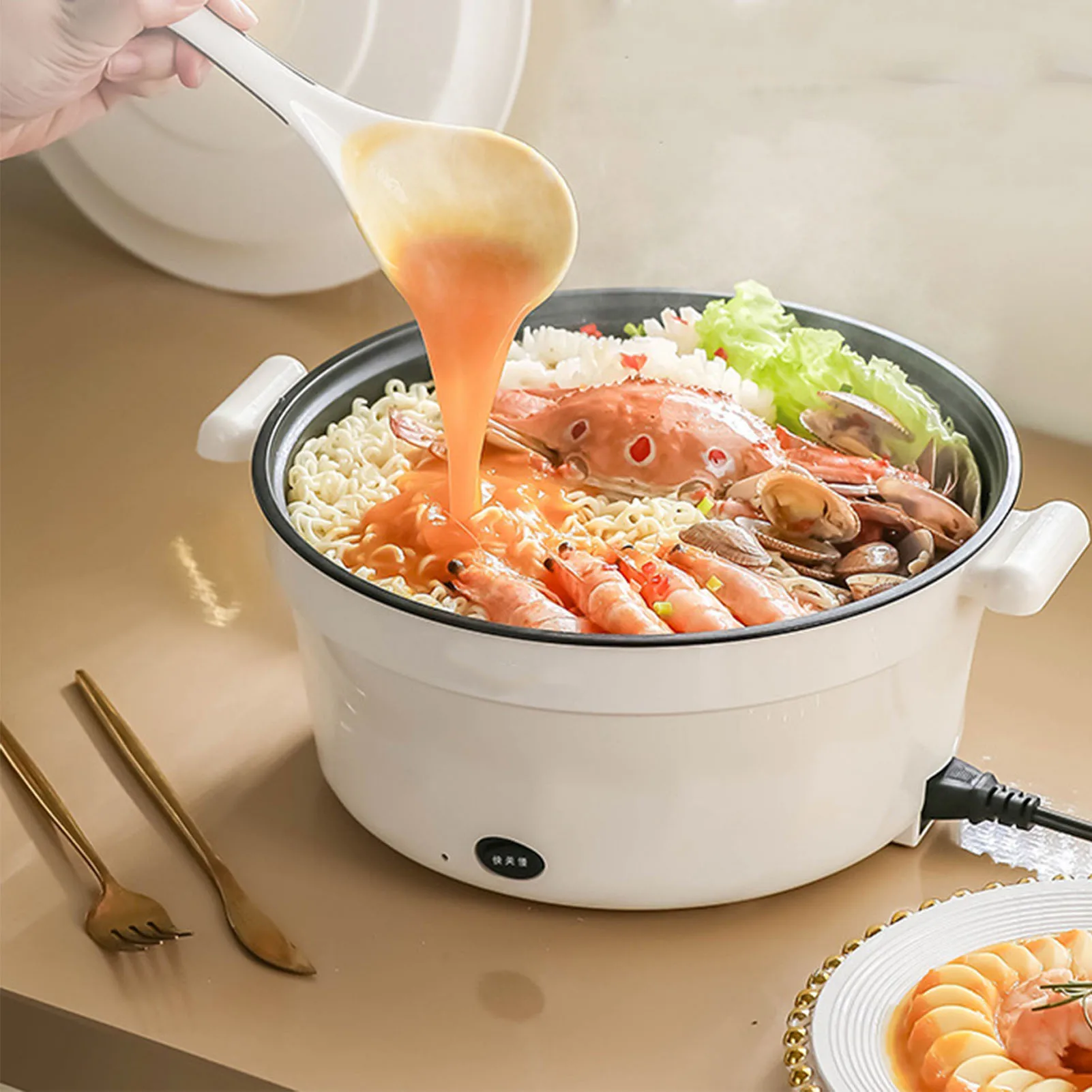 

Многофункциональные мини-Варочные панели, электрическая кастрюля для приготовления пищи и кипячения, электрическая тепловая кастрюля для общежития, бытовые электрические рисоварки на 1-2 человек