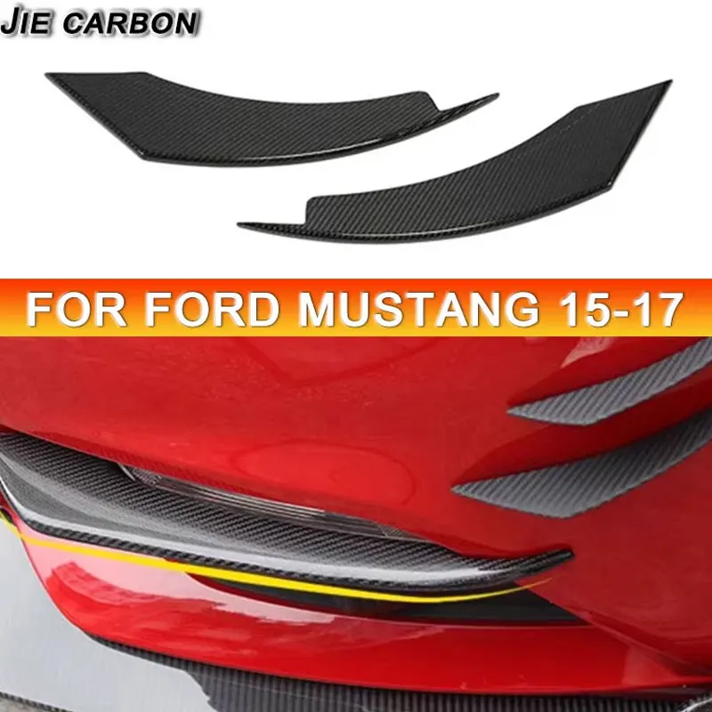 

For Ford Mustang 2015-2017 Carbon Fiber Fog Light Windshield Spoiler Fender Styling Kit Auto Accessories Body Kit
