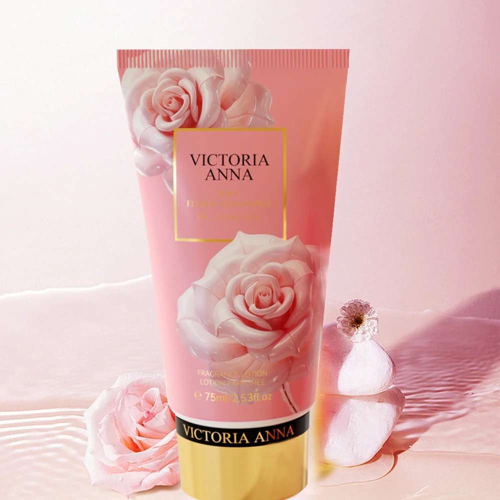 2PCS/Set Victoria Anna Skin Care Set Body Lotion Mist Female Original Fruity Fragrances Lasting Rose Scent EDT For Girl Gift