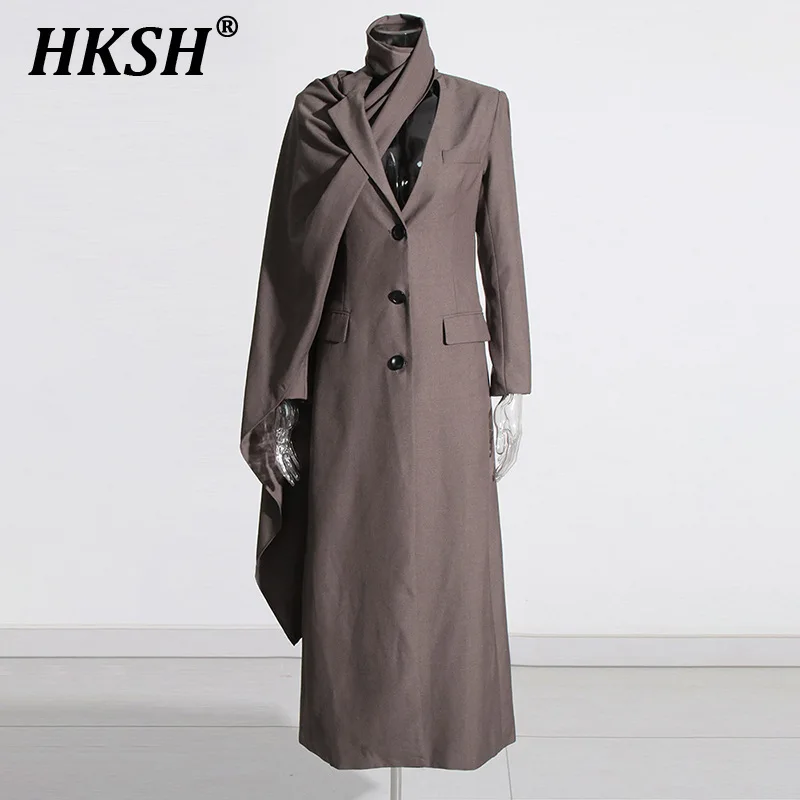 HKSH Waste Land Punk Windjacke frauen Flut Chic Mäntel Herbst Winter Neue Design Blazer Top Schal Stil Elegante Graben HK3068