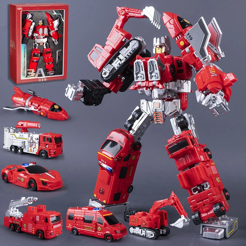 25.5 センチメートル 6-in-1 変換おもちゃロボットプラモデル子供のおもちゃゲームアクションフィギュア収集モデル子供の誕生日ギフト