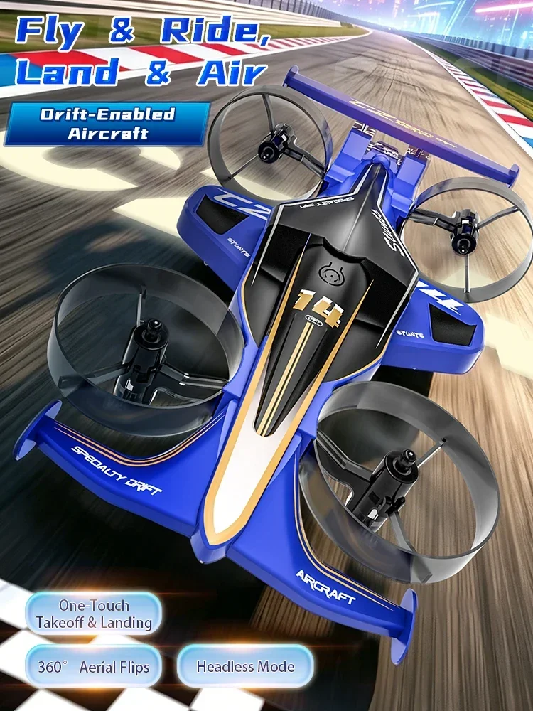 In Stock 2026 2in1 RC Car And RC Plane Amphibious Drift Racing Fixed-wing Aircraft Drone Toys For Kids And Adults Gift