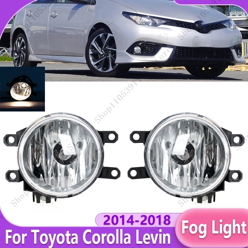 Car Front Bumper Fog Light Assembly Foglamp Signal Lamp Foglight Driving Light For Toyota Corolla Levin 2014 2015 2016 2017 2018